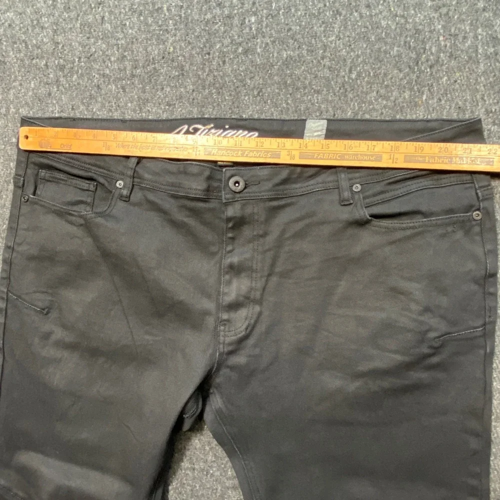 A Tiziano Moto Pants 46 Mens Black Biker Articulated Knee Streetwear Twill 4910